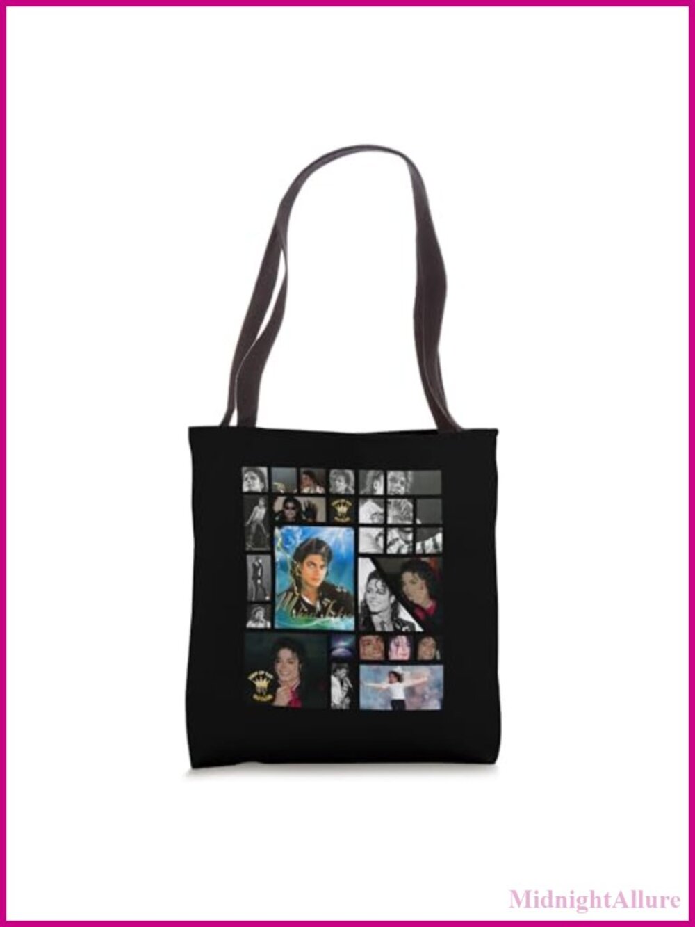 Michael Jackson 703 Tote Bag Spun Polyester Canvas Lightweight 16in